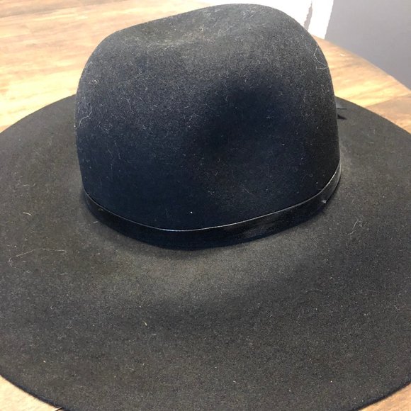 Women’s Scala Black Floppy Wool Hat Wide Brim. Like New. Pet/Smoke Free Home. - Picture 2 of 3
